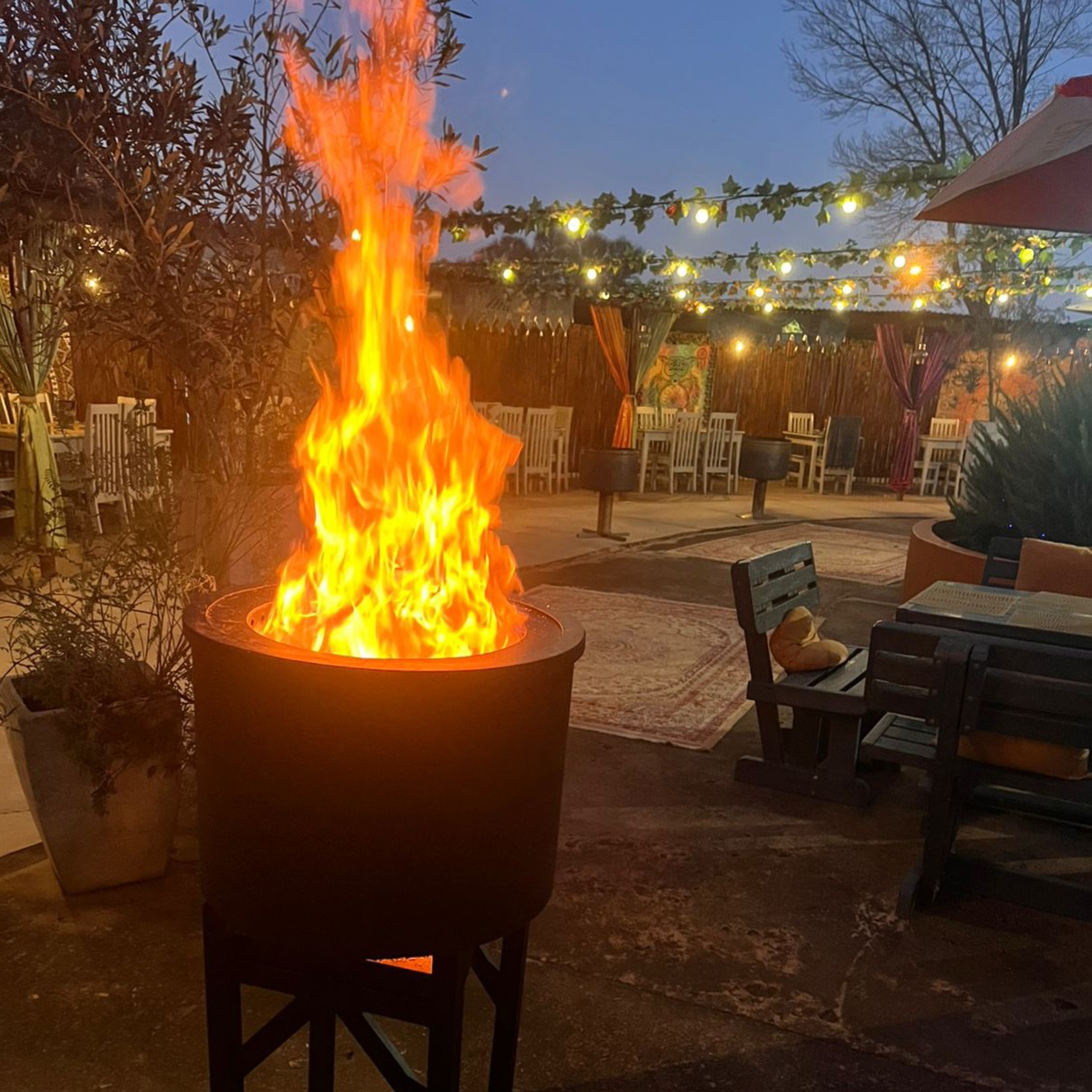 Smoke Buster Ferno burning at Soetdoring Restaurant Bronkhorstspruit